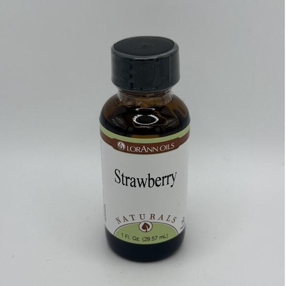 Lorann Oils Natural Strawberry Flavor 1 Ounce Bottle - Picture 2 of 4